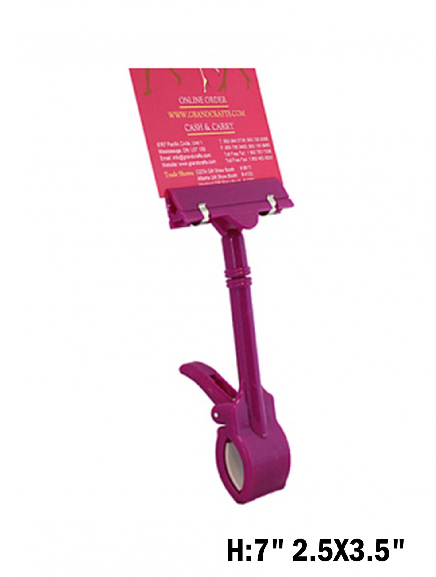 CLIP SIGN HOLDER